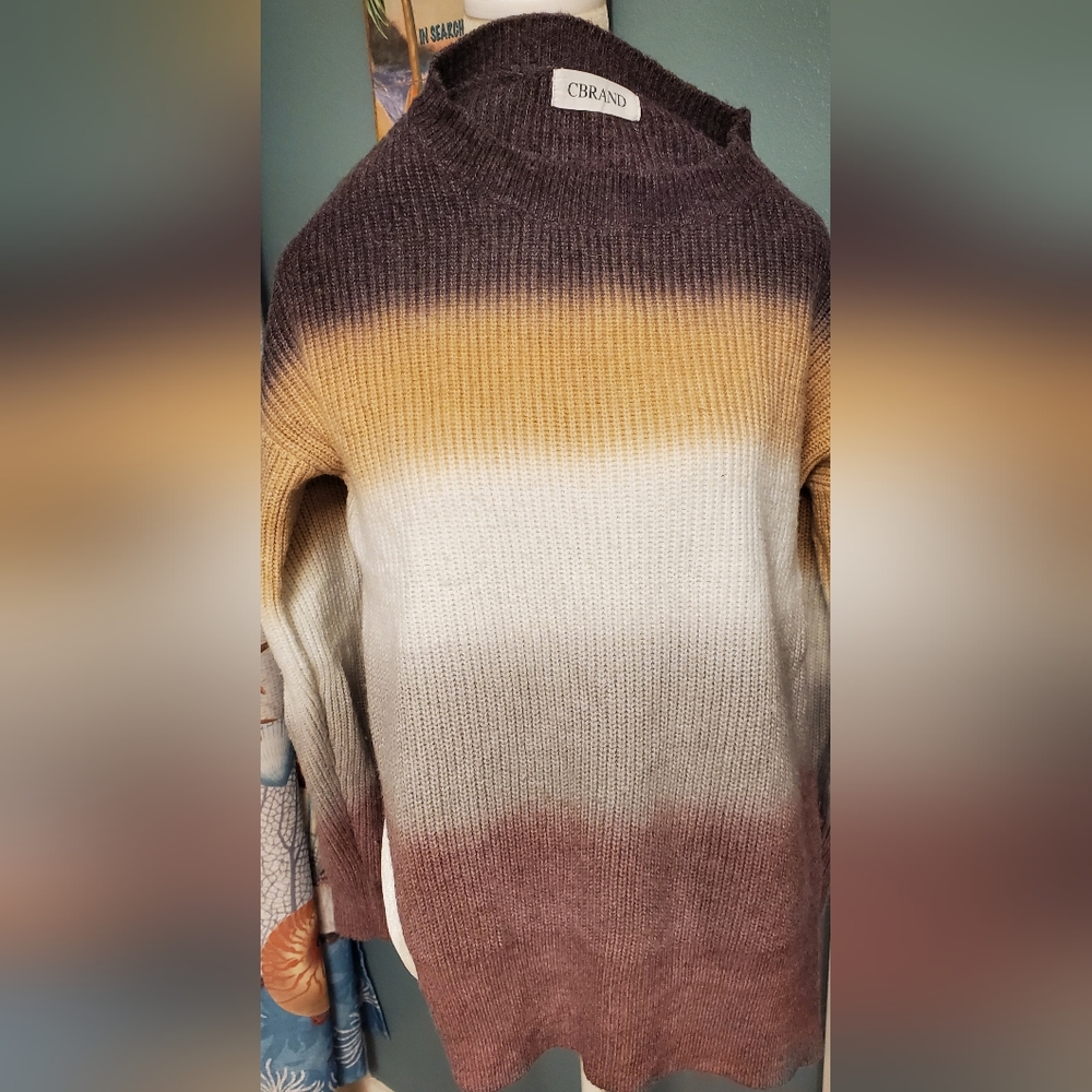 Size Medium multiple stripes sweater